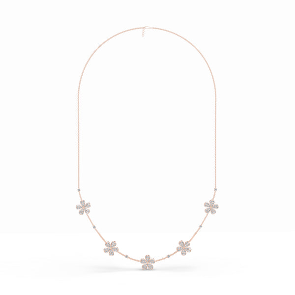 Five Petals Diamond Stackable Chain