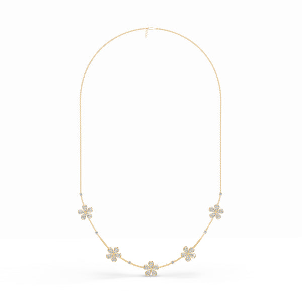 Five Petals Diamond Stackable Chain