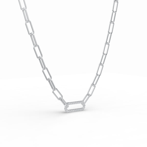 Paperclip Link Diamond Chain