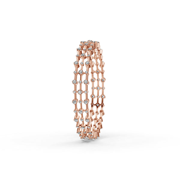 Multi-Row Diamond Station Bangle