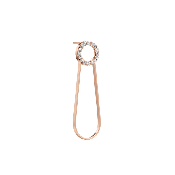 Radiant Pin Diamond Earrings