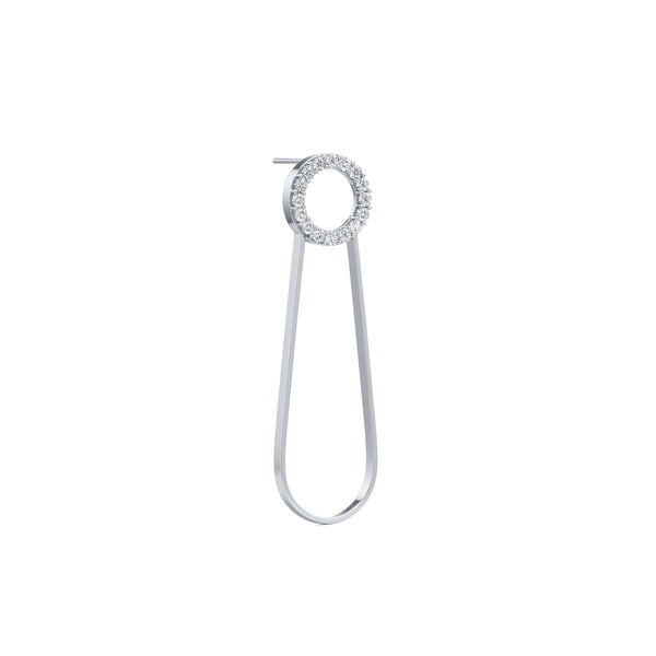 Radiant Pin Diamond Earrings