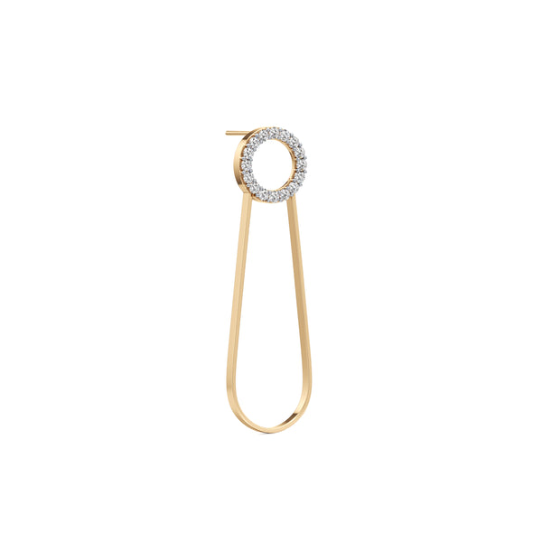 Radiant Pin Diamond Earrings