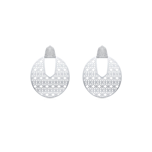 Mesh Love Diamond Earrings