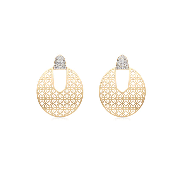 Mesh Love Diamond Earrings