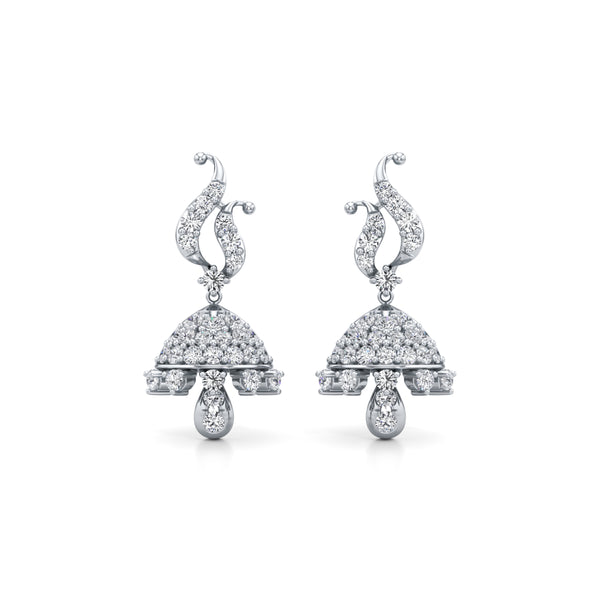 Bling Jhumka Diamond Earrings