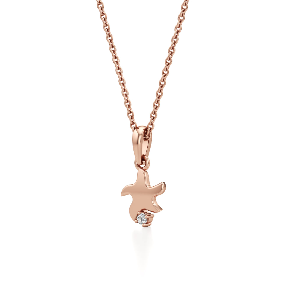 Wishing Star & Sparkle Diamond Pendant