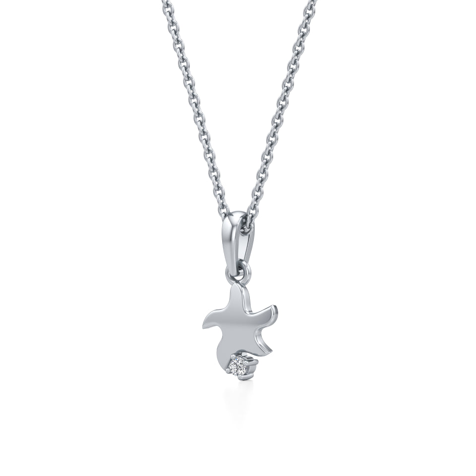 Wishing Star & Sparkle Diamond Pendant