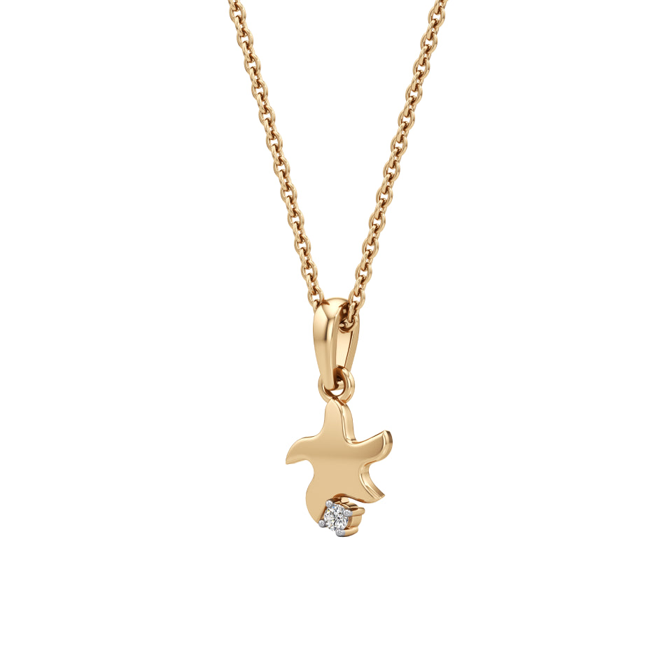 Wishing Star & Sparkle Diamond Pendant