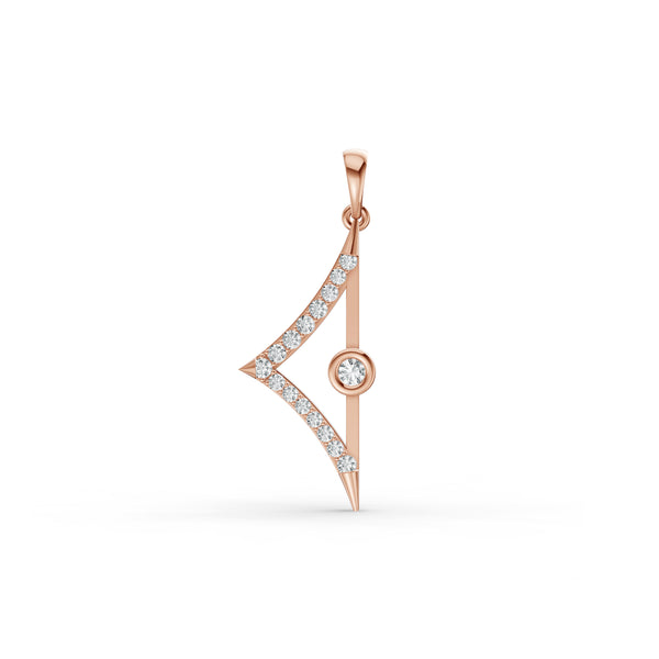 Fancy Geometric Diamond Pendant