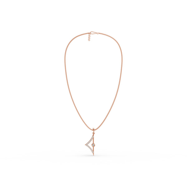 Fancy Geometric Diamond Pendant