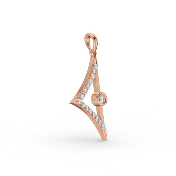 Fancy Geometric Diamond Pendant