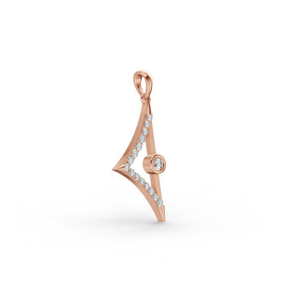 Fancy Geometric Diamond Pendant
