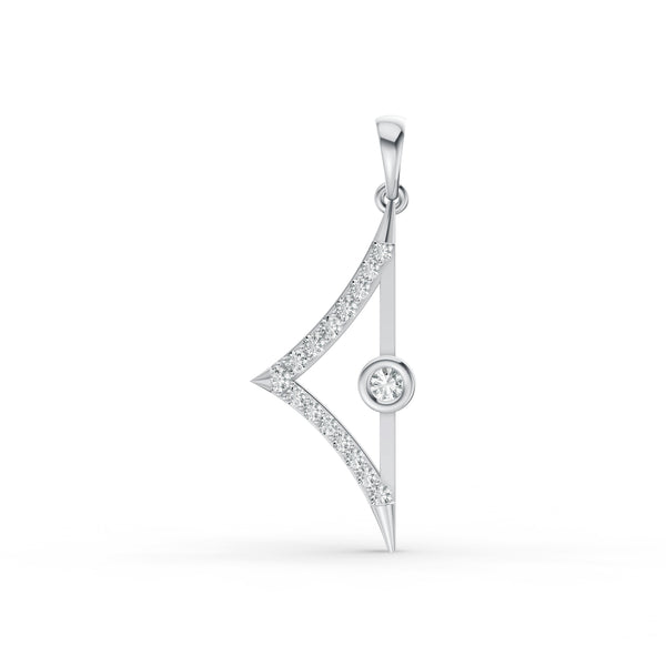 Fancy Geometric Diamond Pendant