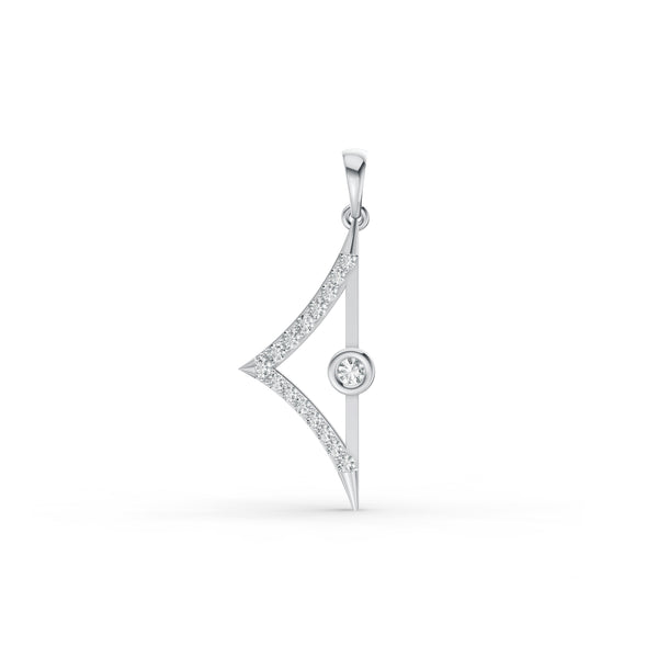 Fancy Geometric Diamond Pendant
