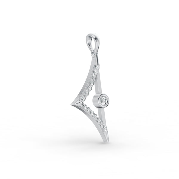 Fancy Geometric Diamond Pendant