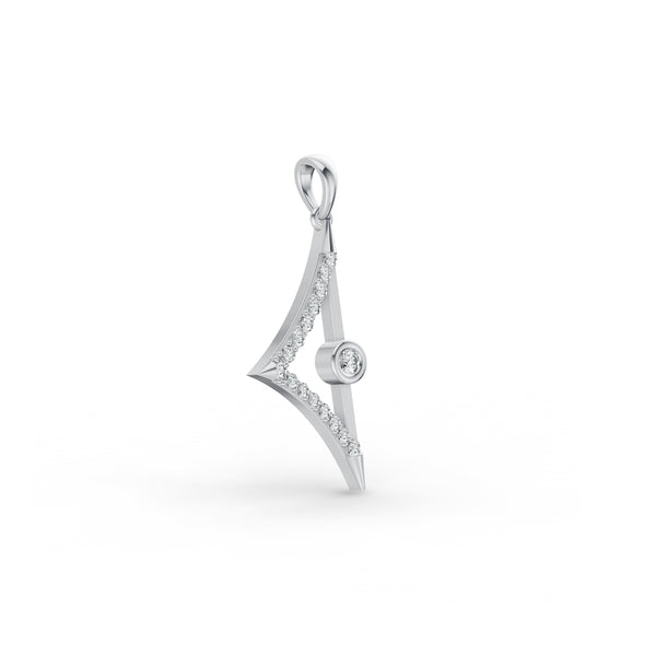 Fancy Geometric Diamond Pendant