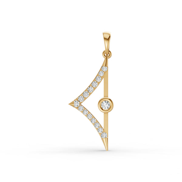 Fancy Geometric Diamond Pendant