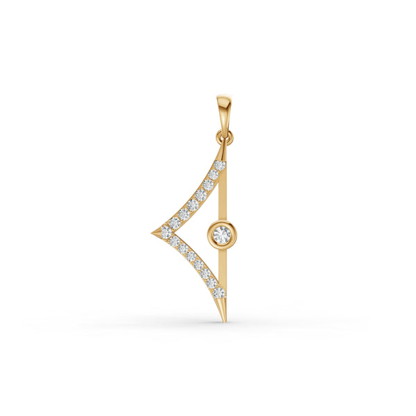 Fancy Geometric Diamond Pendant