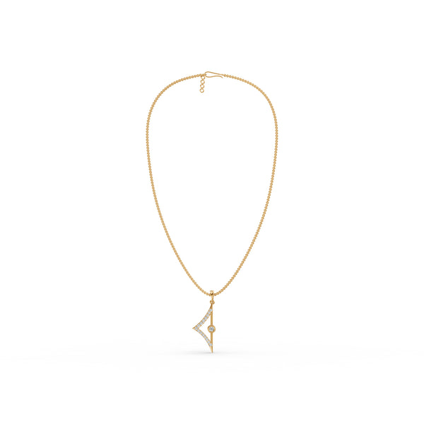Fancy Geometric Diamond Pendant