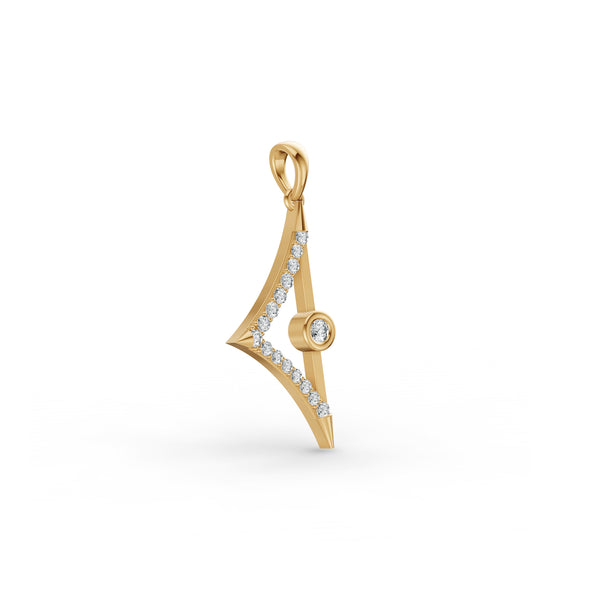 Fancy Geometric Diamond Pendant