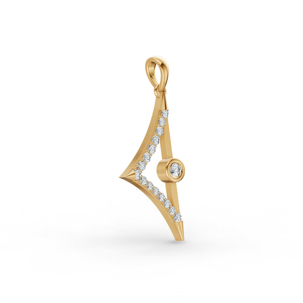 Fancy Geometric Diamond Pendant