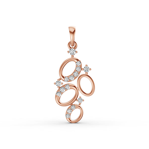 Orbit Cluster Diamond Pendant
