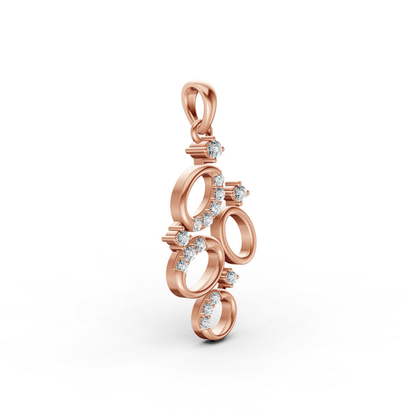 Orbit Cluster Diamond Pendant