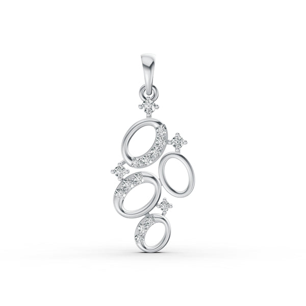 Orbit Cluster Diamond Pendant