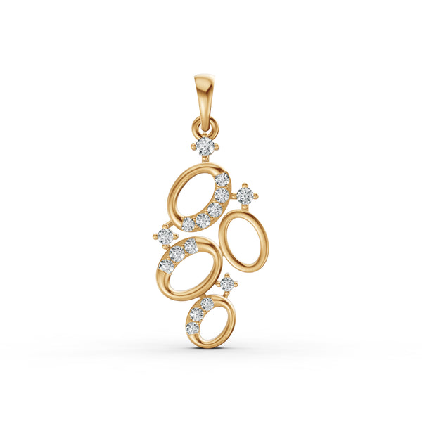 Orbit Cluster Diamond Pendant