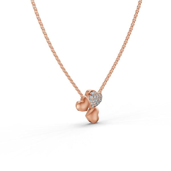 Trio Heart Diamond Pendant