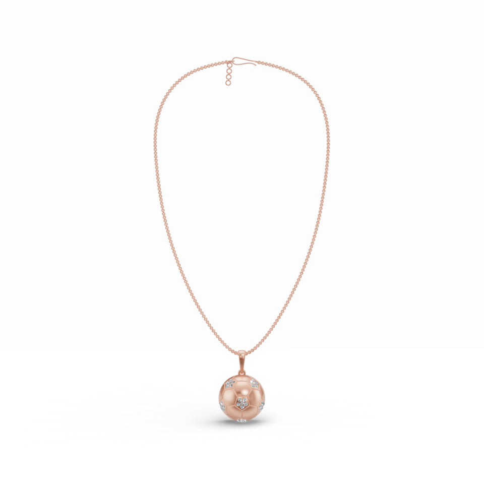 Touchdown Football Diamond Pendant
