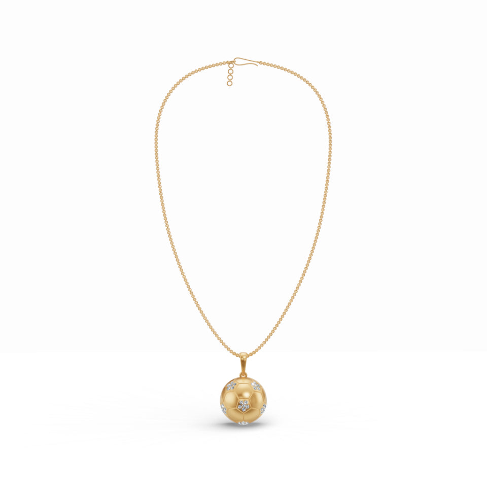 Touchdown Football Diamond Pendant