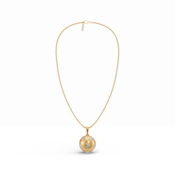Touchdown Football Diamond Pendant
