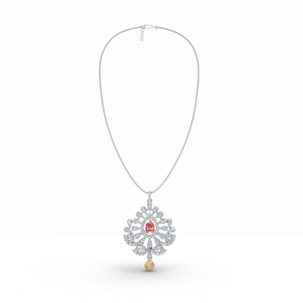 Sacred Diya Diamond Pendant