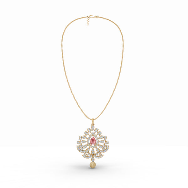 Sacred Diya Diamond Pendant