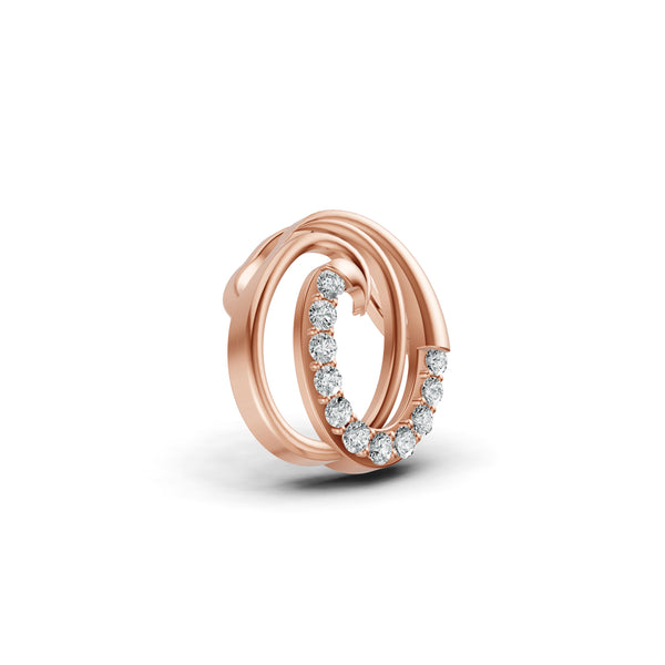 Ocean Wave Diamond Pendant