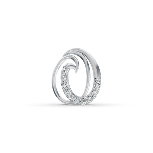 Ocean Wave Diamond Pendant