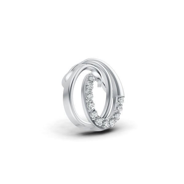 Ocean Wave Diamond Pendant