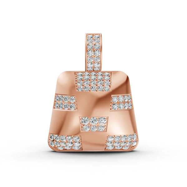 Checkered Diamond Pendant