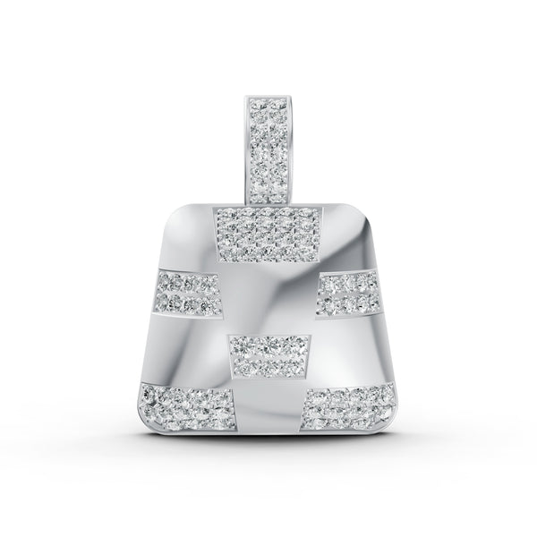 Checkered Diamond Pendant