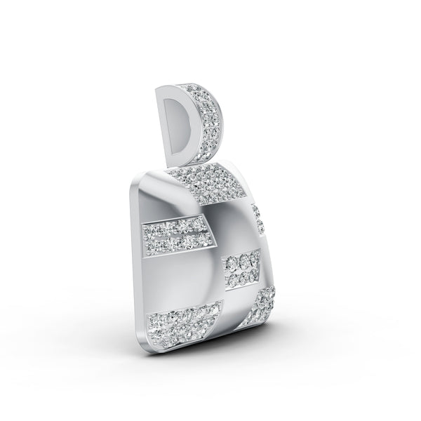 Checkered Diamond Pendant