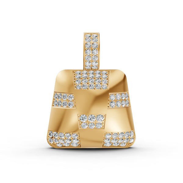 Checkered Diamond Pendant