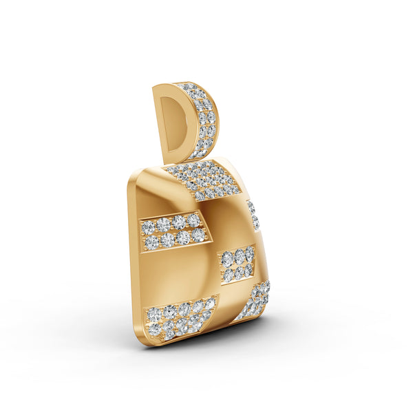 Checkered Diamond Pendant