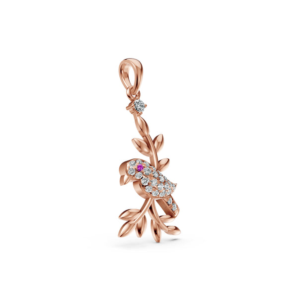 Serene Bird Diamond Pendant