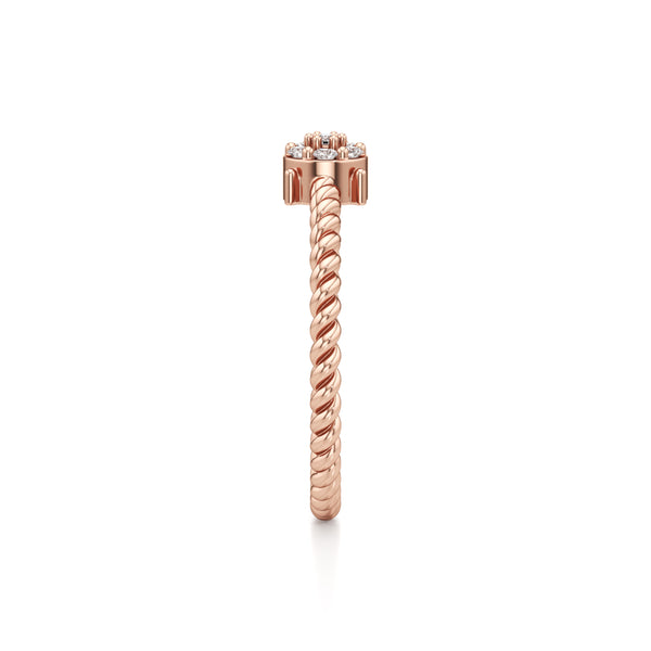Spiral Embrace Diamond Ring
