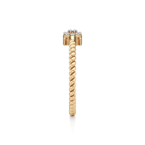 Spiral Embrace Diamond Ring