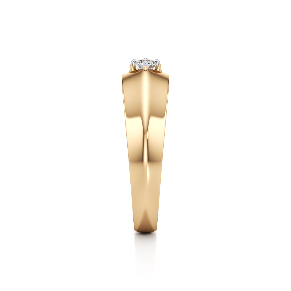 Smooth Shiny Diamond Ring
