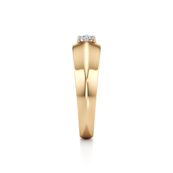 Smooth Shiny Diamond Ring