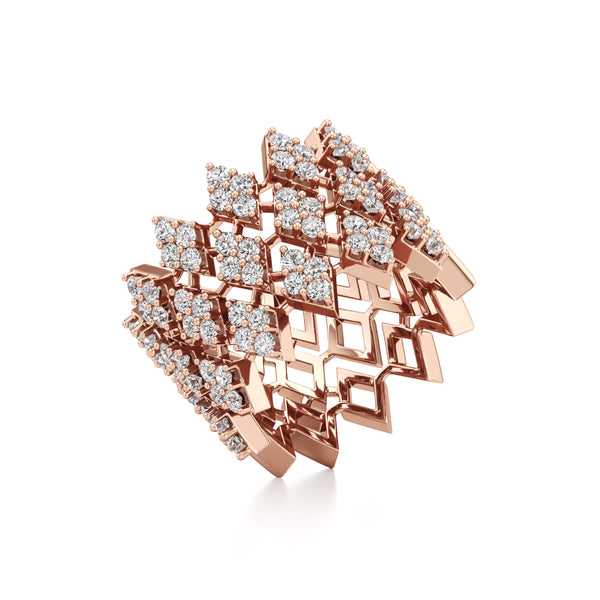 Diamond Cluster Sparkle Ring